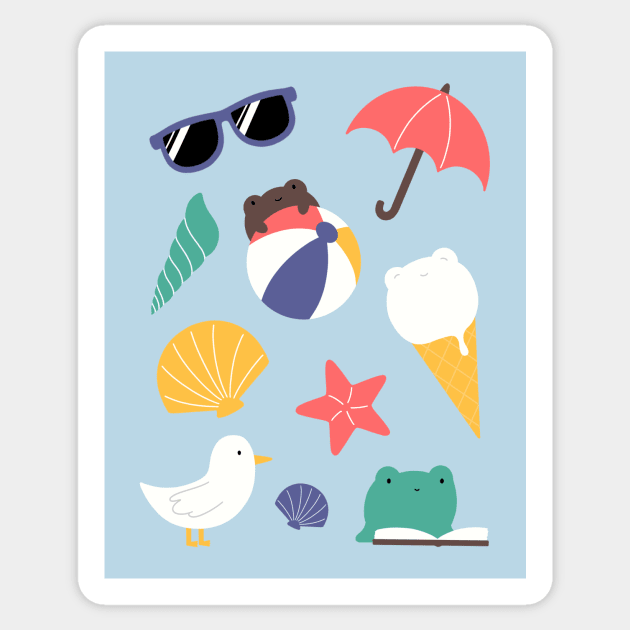 Hot Frog Summer Sticker by rainilyahead